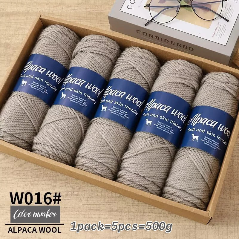 5 PC / Alpaca Wool Coarse Yarn