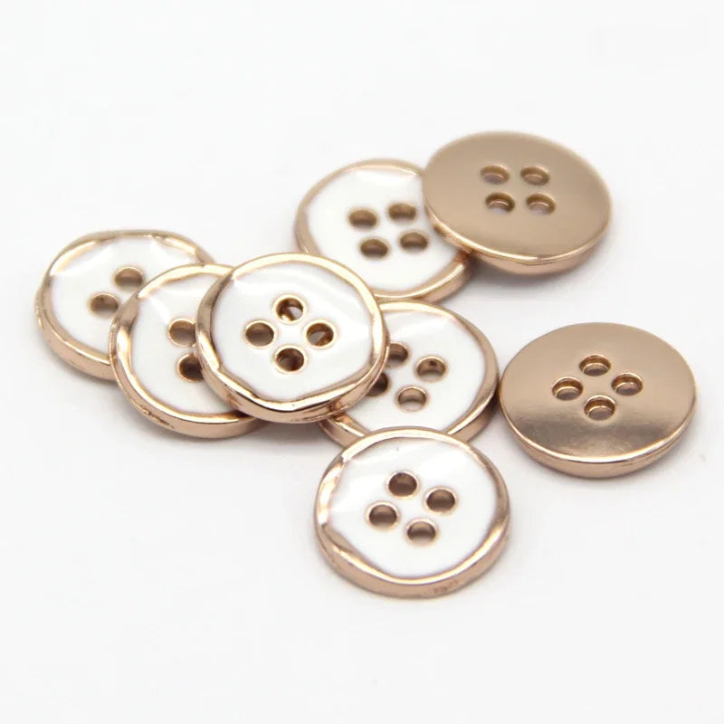 Celain 11mm Small Metal Button - 20 PC