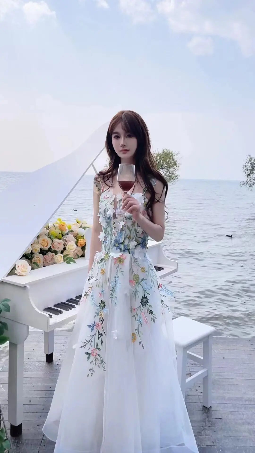 Cora Embroidered Tulle Lace Fabric