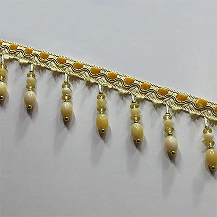 2 YARDS / Junsone Beaded Tassel Fringe Trim