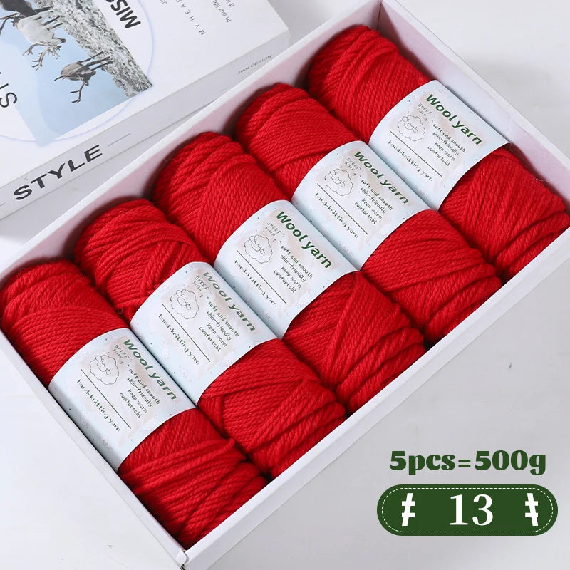 500g Gradient Color Rainbow Yarn