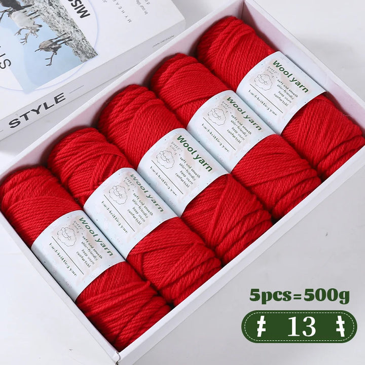 500g Gradient Color Rainbow Yarn