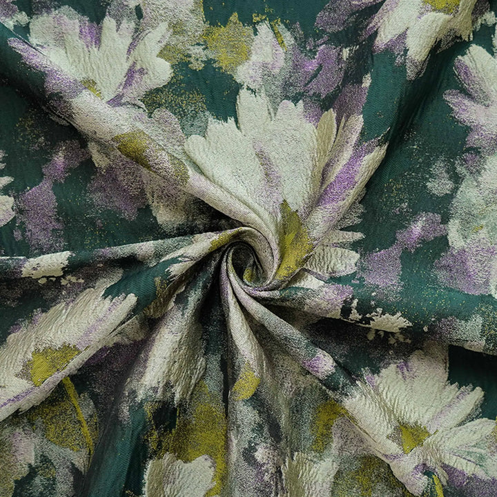 Findel Oil Painting Style Flower Yarn Dyed Jacquard Fabric