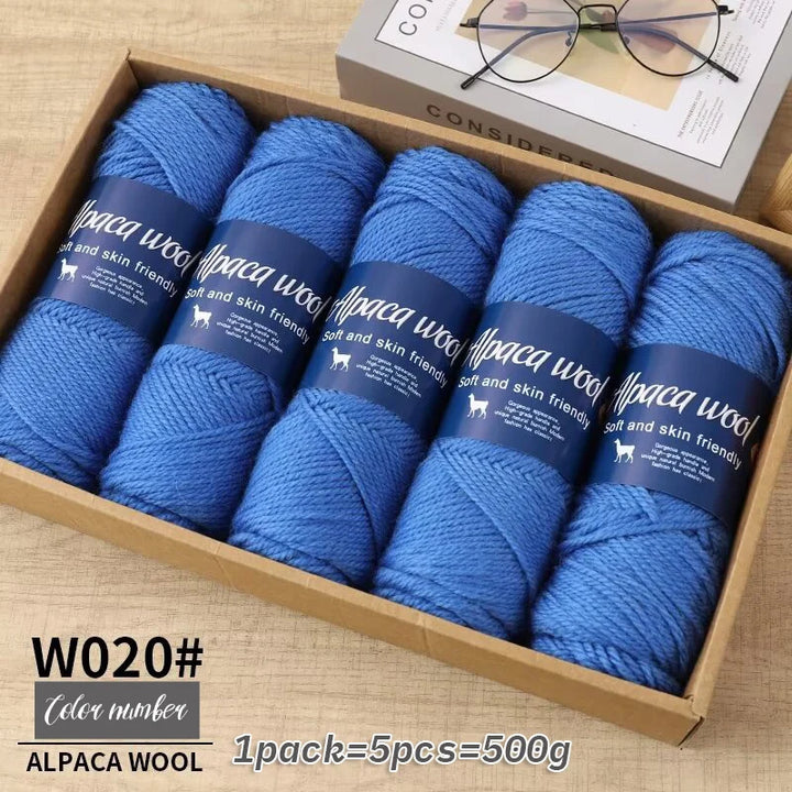 5 PC / Alpaca Wool Coarse Yarn