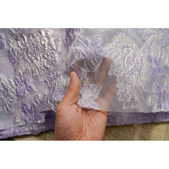 Asura Semi Sheer Woven Jacquard Fabric