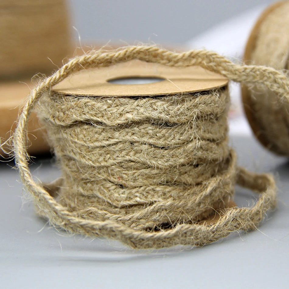 2 Yards / Natural Jute Rope Ribbon