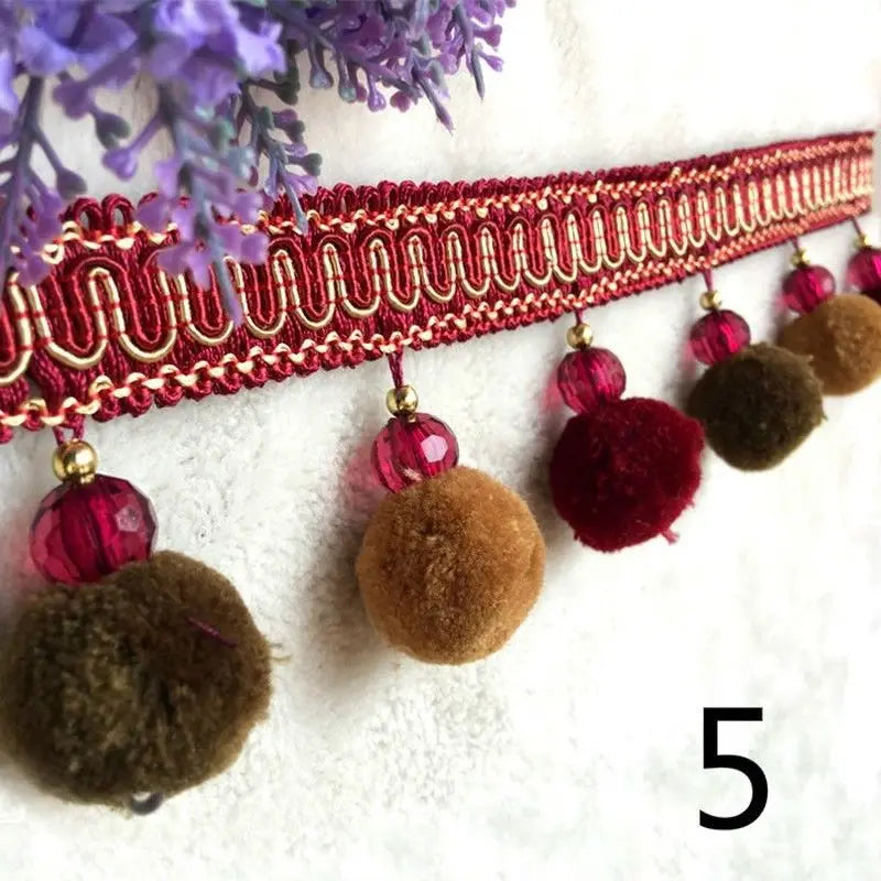 Spring Pompom Tassel Fringe Trim