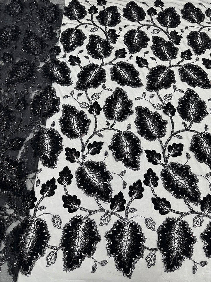 5 YARDS / 7 COLLORS / Isadora Beaded Embroidery Bridal Mesh Lace Fabric