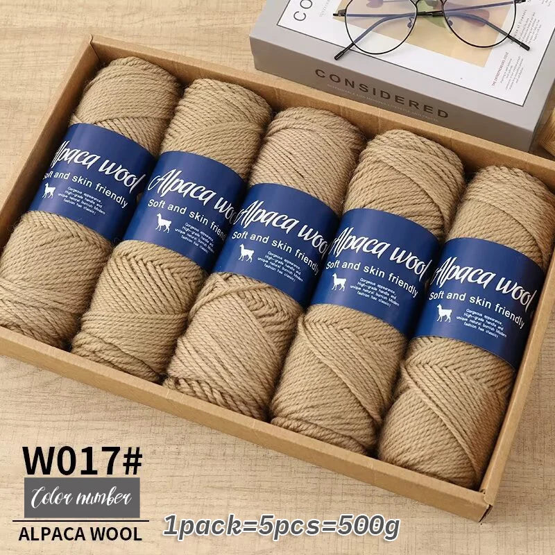 5 PC / Alpaca Wool Coarse Yarn