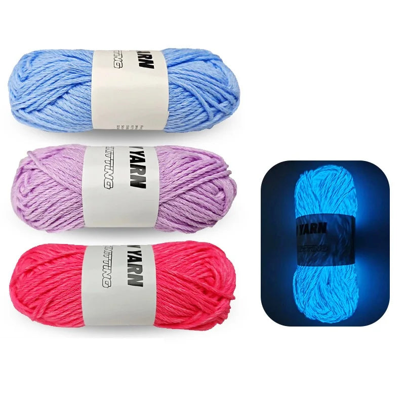 55 Meters Luminous Yarn Novel Functional Yarn Glow In The Dark Yarn