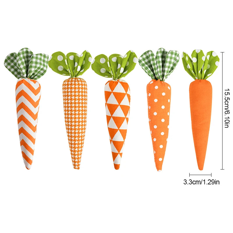 Fabric Easter Carrot Ornaments