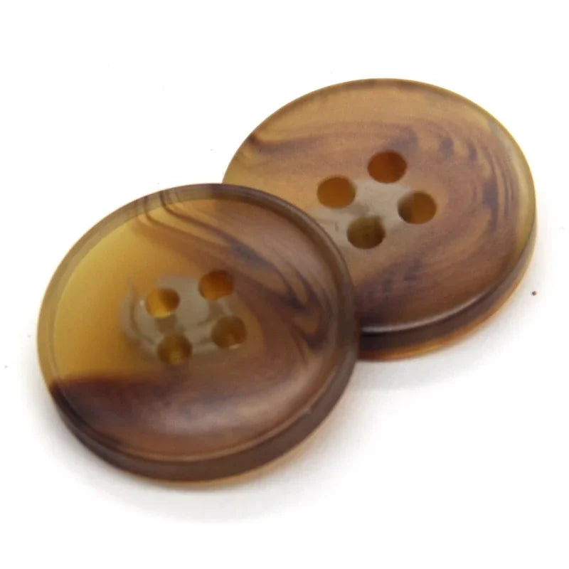 Manein 15/20mm Retro Men Suit Horn Resin Button - 20 PC