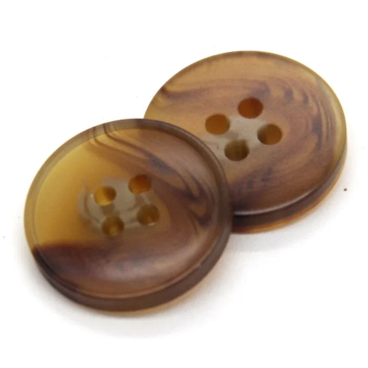 Manein 15/20mm Retro Men Suit Horn Resin Button - 20 PC