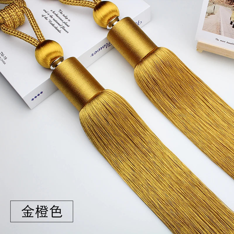 2 PC Vellor Curtain Tassel Tiebacks