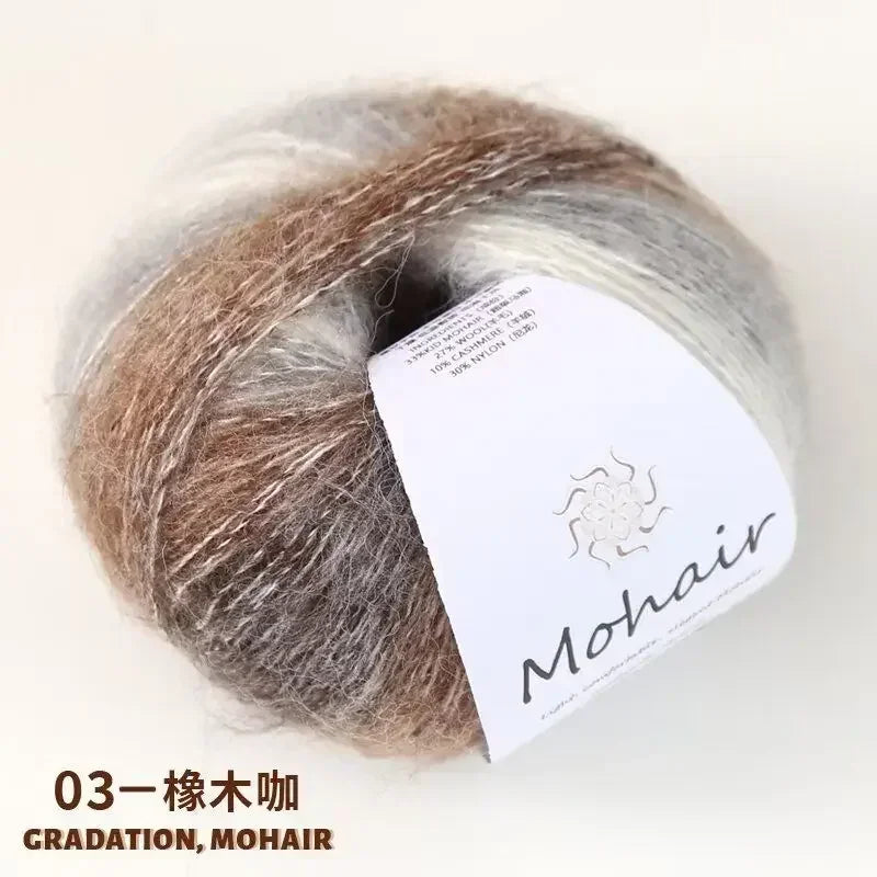 25g Gradient Silk Mohair Small Cloud Yarn