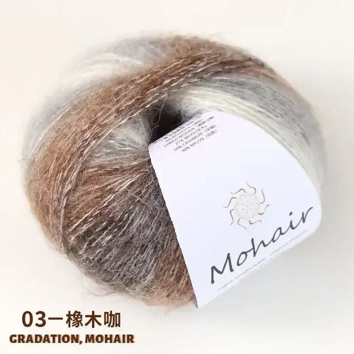 25g Gradient Silk Mohair Small Cloud Yarn