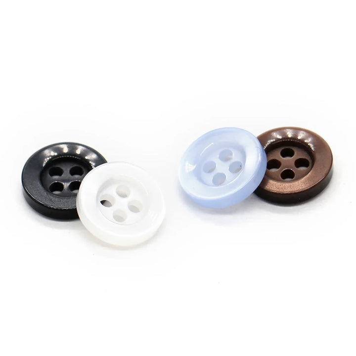 Nokoe 9/10/11mm Classic Resin Button - 30 PC