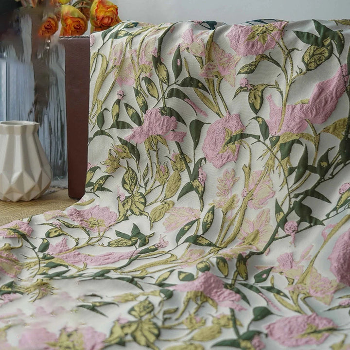 Demure Floral Yarn Dyed Jacquard Fabric