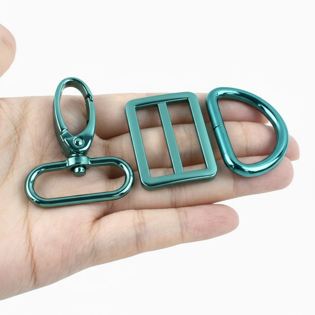 2 SET / 20-38mm Metal Buckles D Ring Lobster Buckle Set