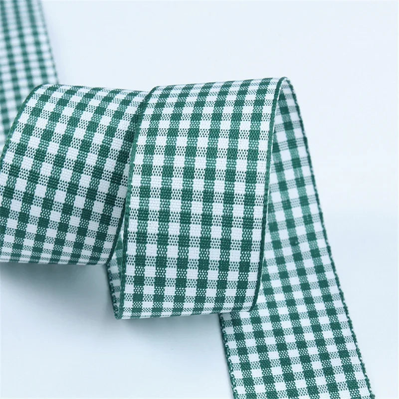 5 Yard / Polyester Plaid Decorative Ribbon Tape