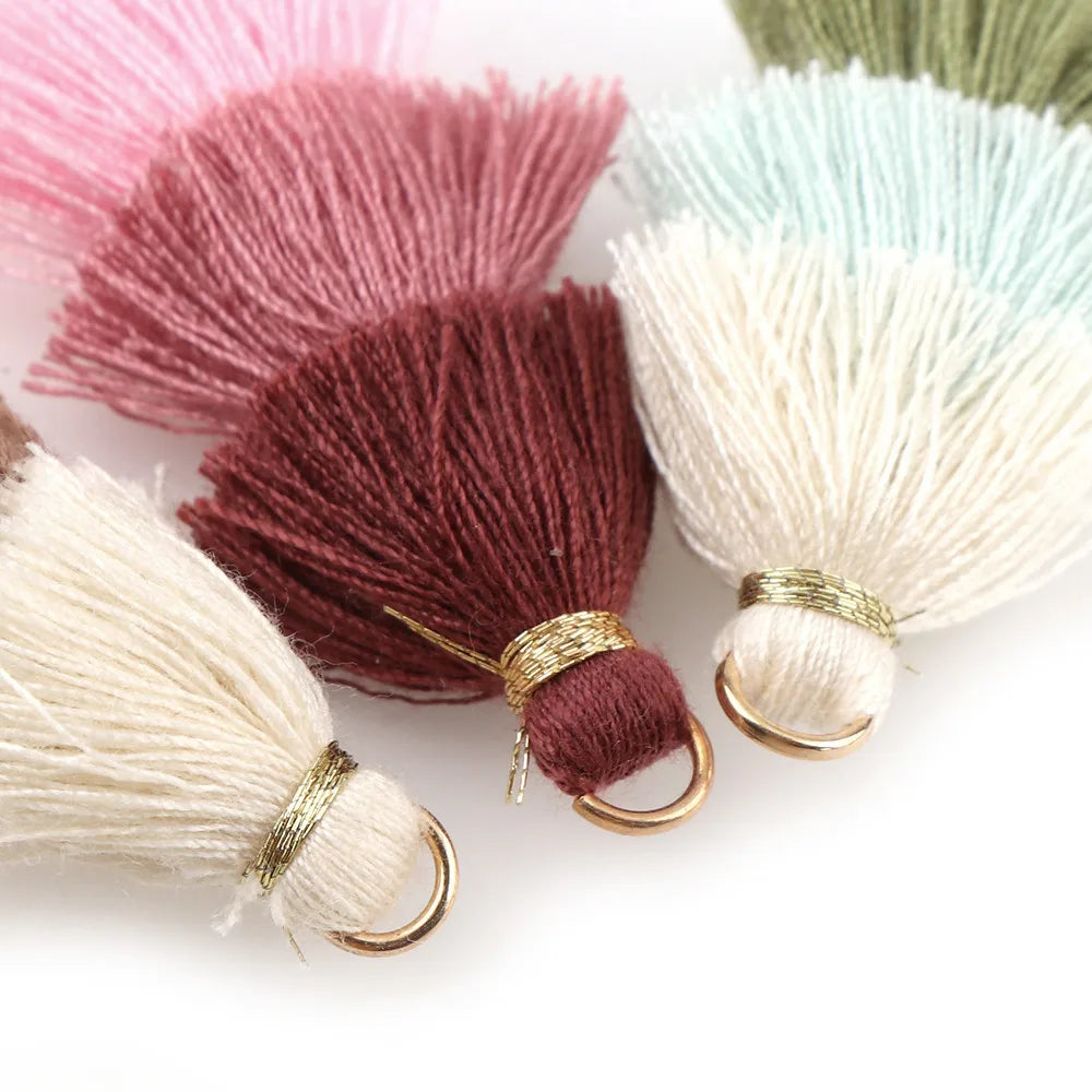 6 PC Fleuri Layered Key Tassels