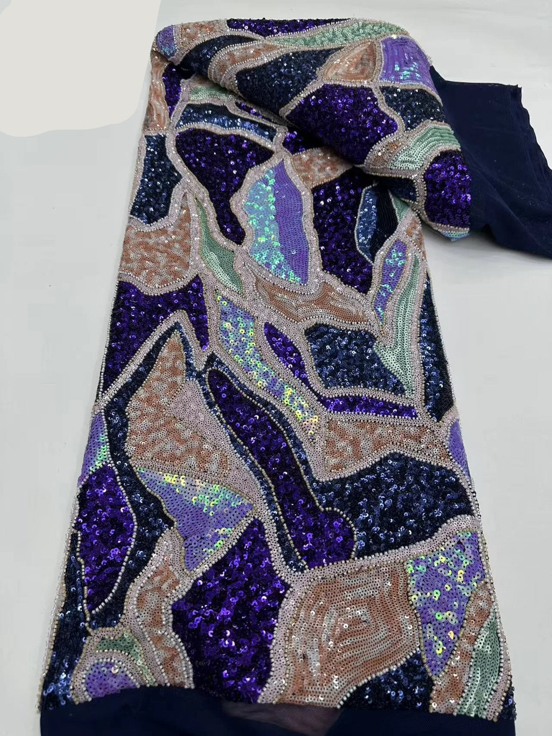 5 YARDS / 10 COLORS / Opulenza Beaded Embroidery Bridal Mesh Lace Fabric