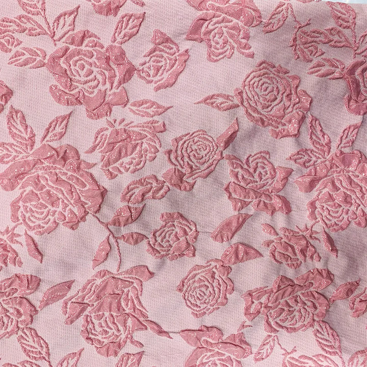 Shar Rose 3D Jacquard Woven Fabric