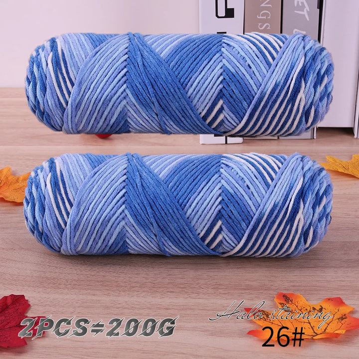 2 PC / Multicolor Acrylic Sweater Yarn