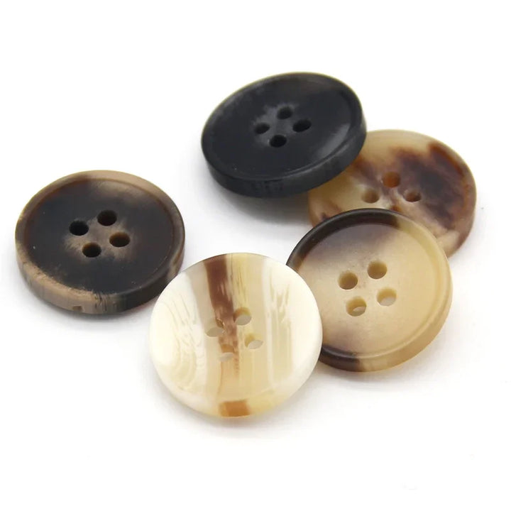 Franks 25mm 30mm Resin Horn Button - 10 PC