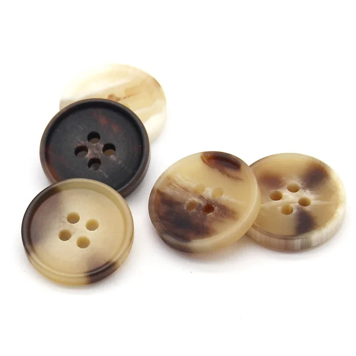 Franks 25mm 30mm Resin Horn Button - 10 PC