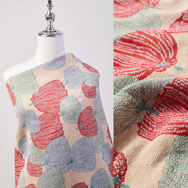 Kosji Pumpkin Woven Jacquard Fabric