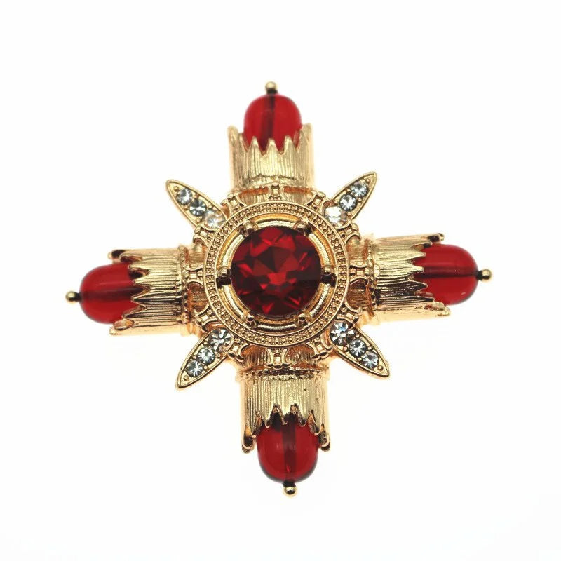 Aygül Rhinestone Brooch