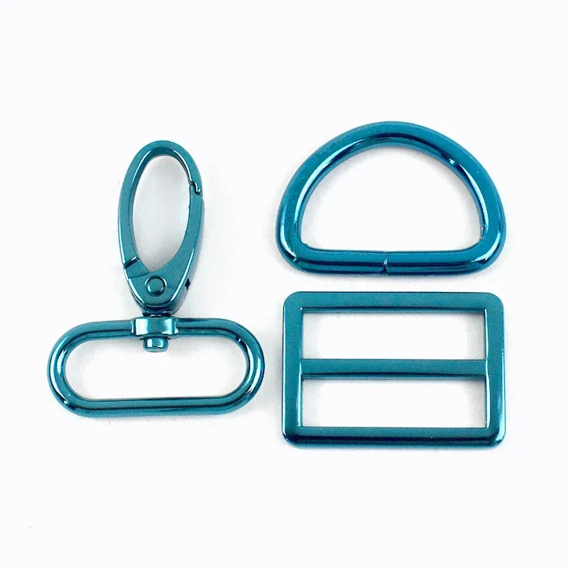 2 SET / 20-38mm Metal Buckles D Ring Lobster Buckle Set