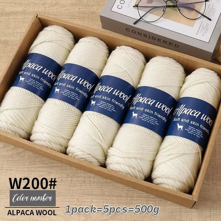 5 PC / Alpaca Wool Coarse Yarn