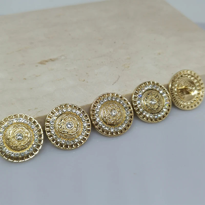 6 PC / Wyatt Rhinestone Buttons