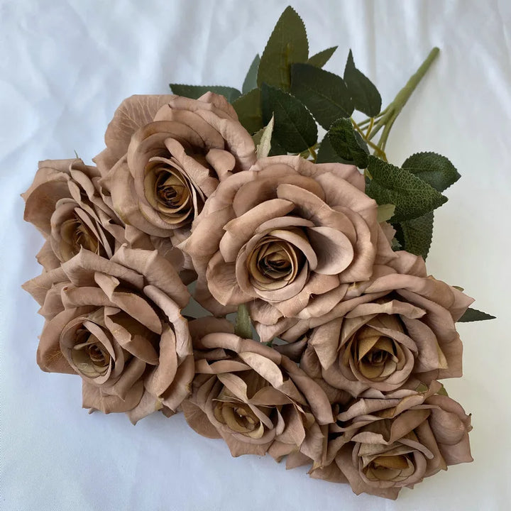 Faux Diamond Rose Flower