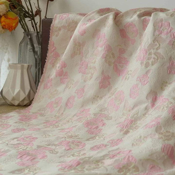 Bundi Embossed Flower Jacquard Brocade Fabric