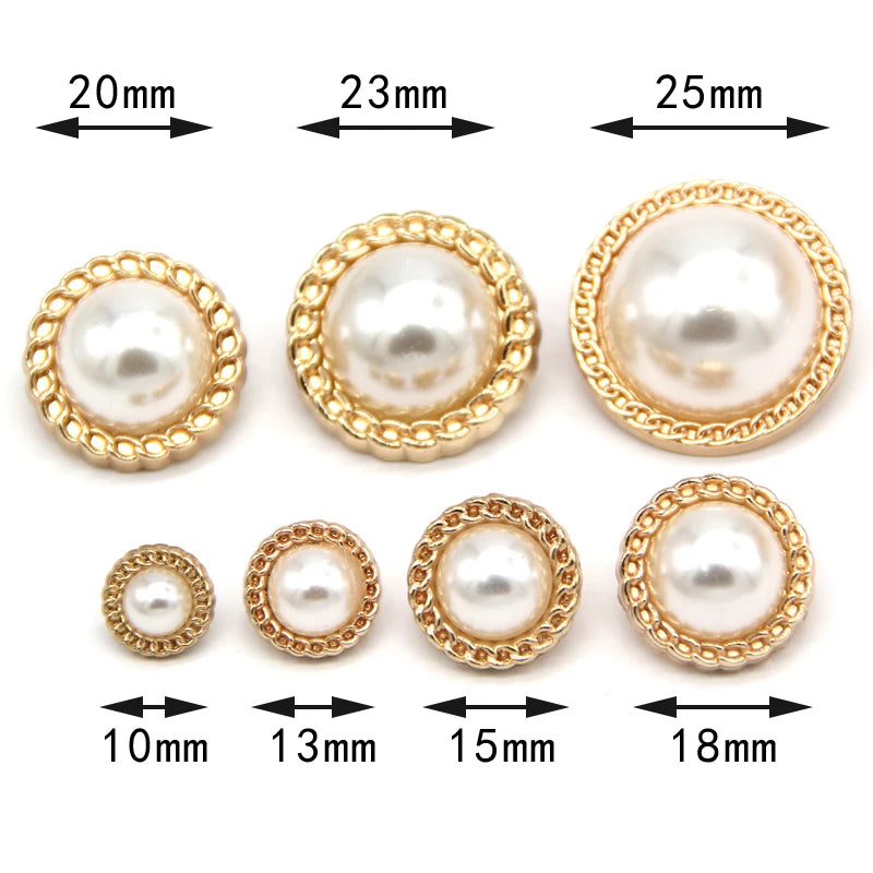 Veior 10pcs Retro Women Blazer Gold Metal Button - 10 PC