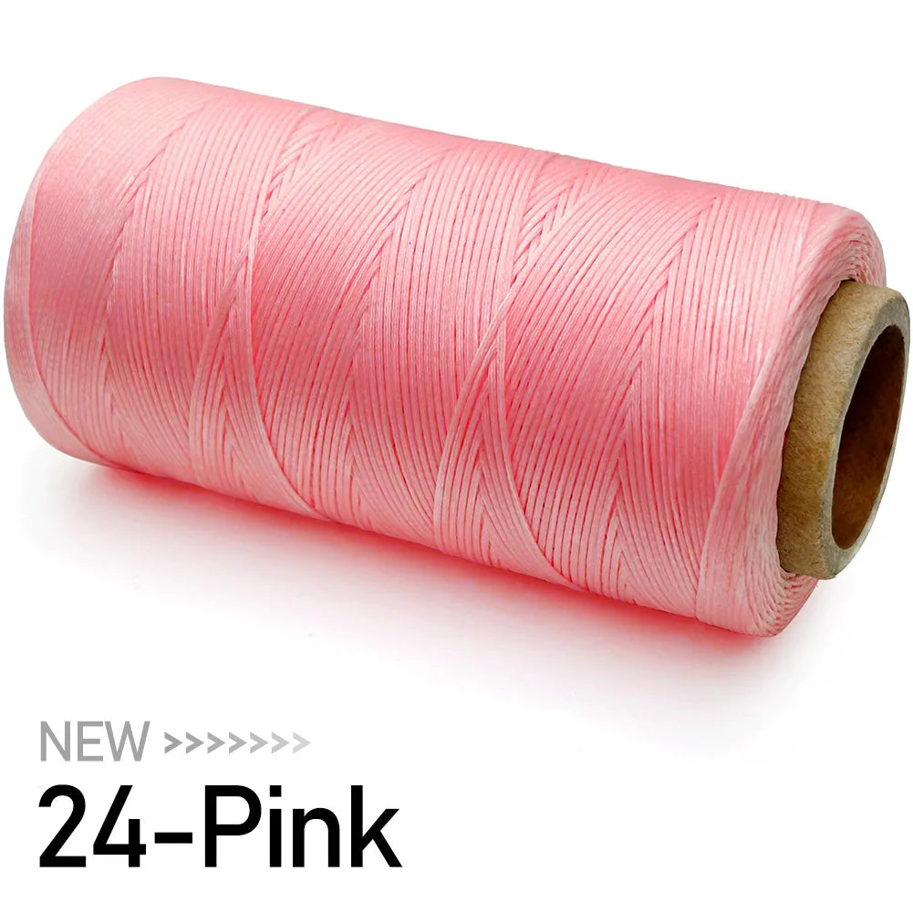 22 Colors / Flat Polyester Waxed Thread for Leather