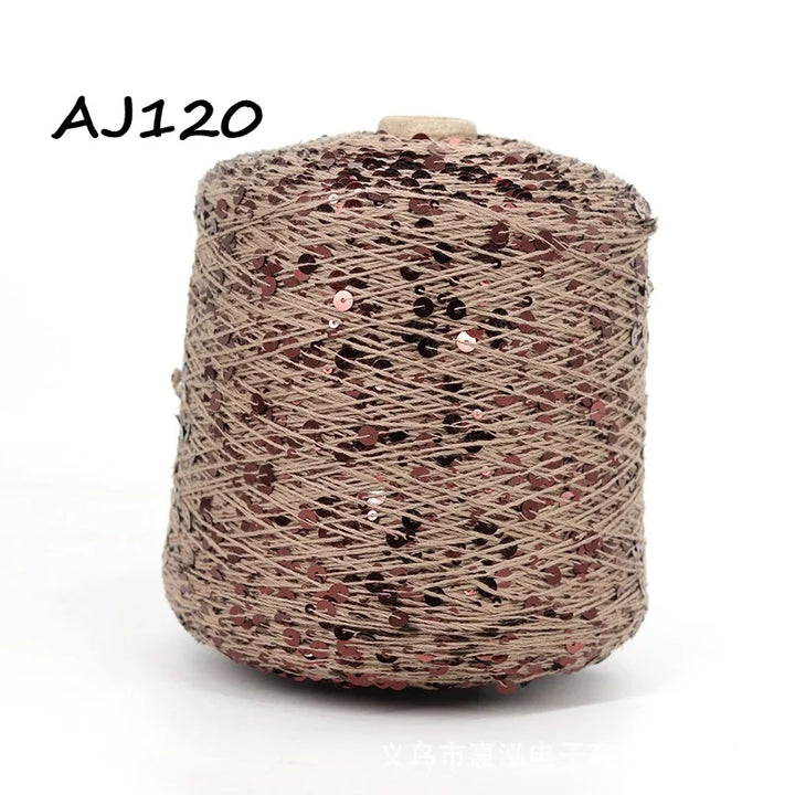 50g Metallic Sequin Yarn Sparkle Glitter