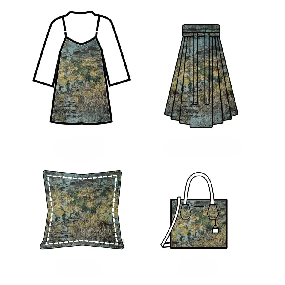 Ramilso Luxurious Abstract Heavy Jacquard Fabric