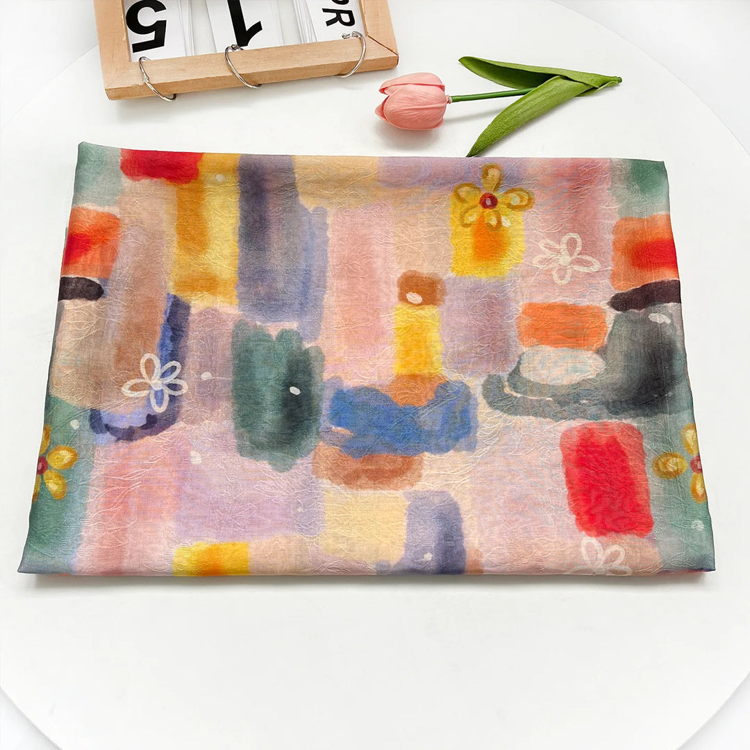 Claes Colorful Abstract Jacquard Fabric