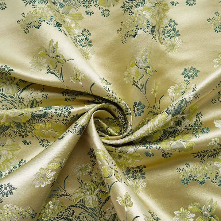 Bertrand Peony Flower Woven Brocade Jacquard Fabric