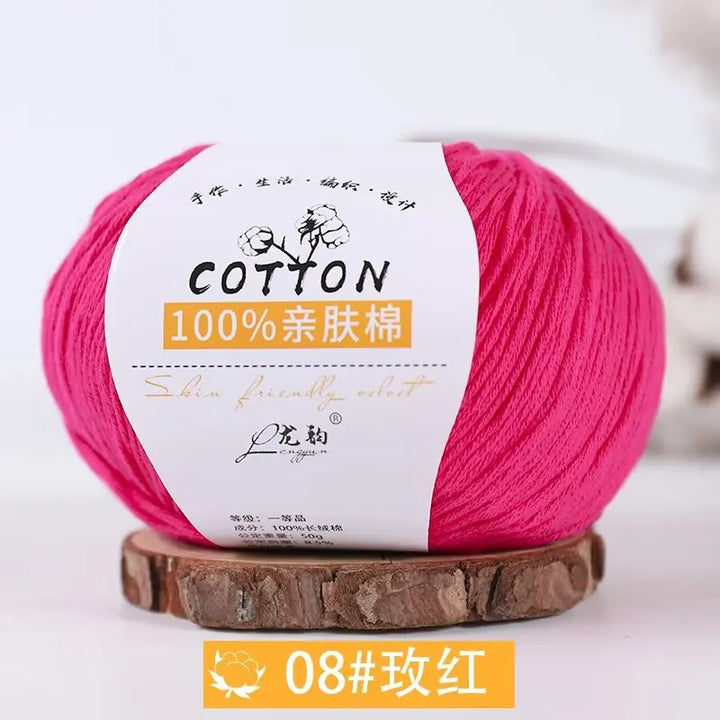50g 100% Cotton Soft Colors Yarn Cotton