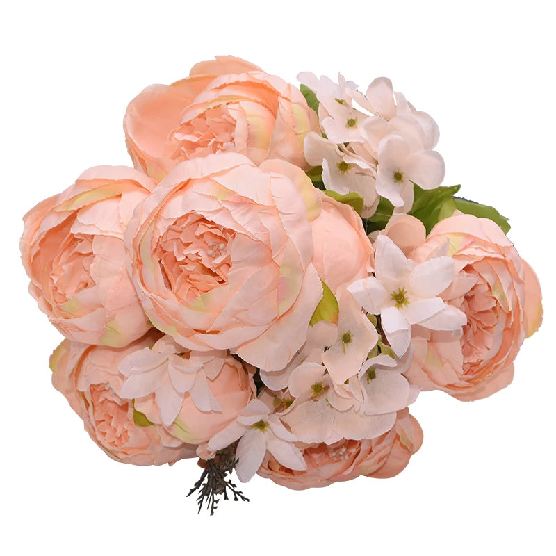 Artificial Peony Silk Flower Bundle