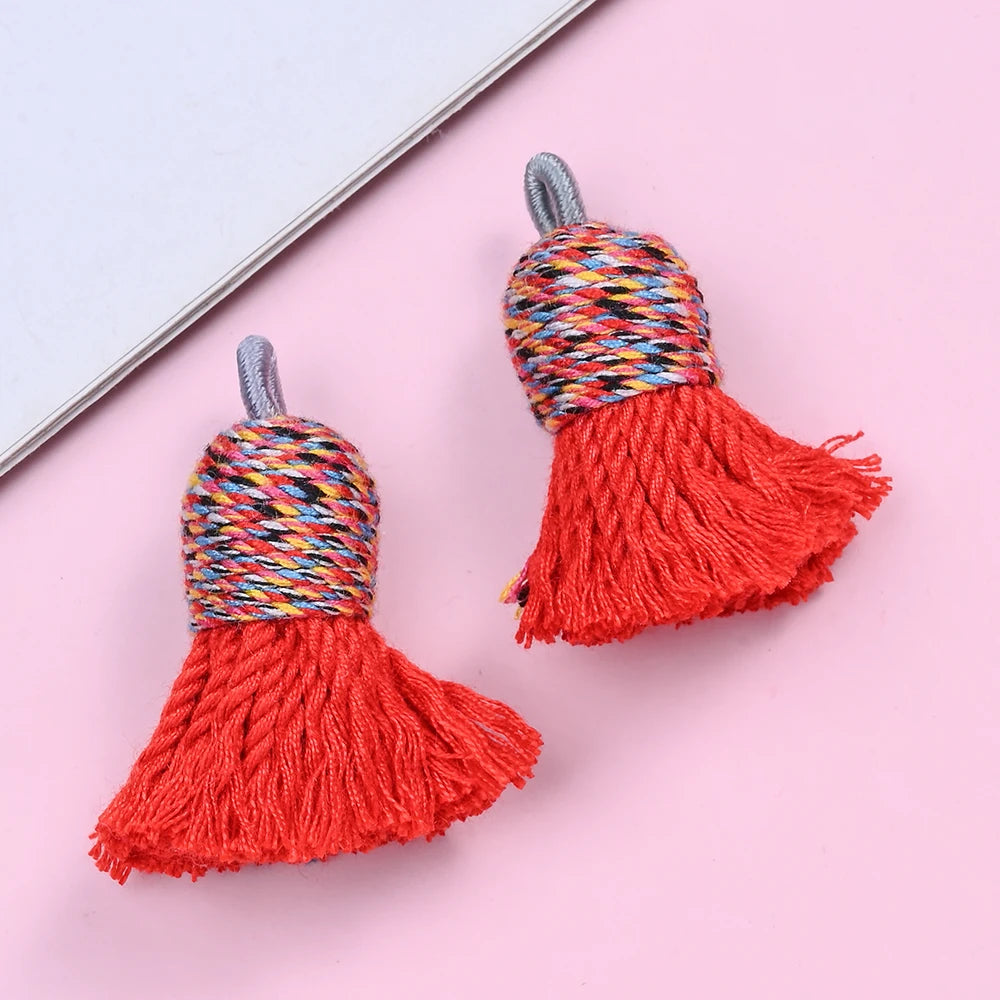 2 PC Nivelle Multicolor Tassel