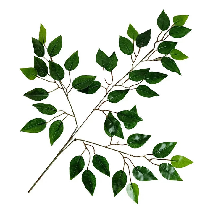 12pc Nuvola Artificial Banyan Leaf Leaves