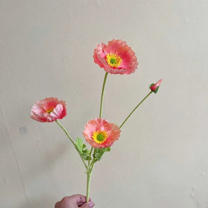 Faux Poppies Flower