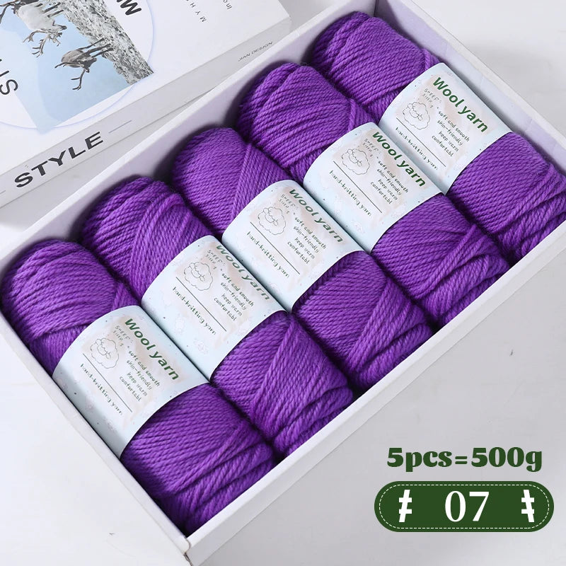 500g Gradient Color Rainbow Yarn