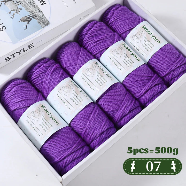 500g Gradient Color Rainbow Yarn